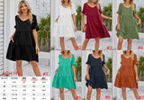 Carley ruffle sleeve tunic dress