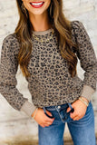 Terry leopard top