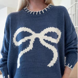 3 color bow sweater