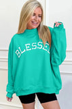 Oversized blessed sweatshirt