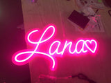 Customized neon name sign: ROUND 10