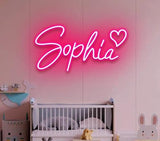 Customized neon name sign: ROUND 10