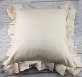 Sublimation ruffle pillow covers