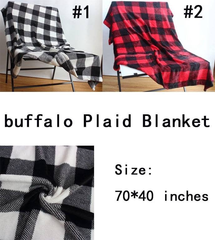 Perfect farmhouse blanket Buffalo plaid blanket